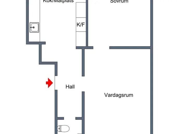 Planritning för Ringvägen 6