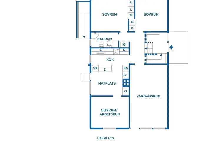 Floor plan for Jaktstigen 1