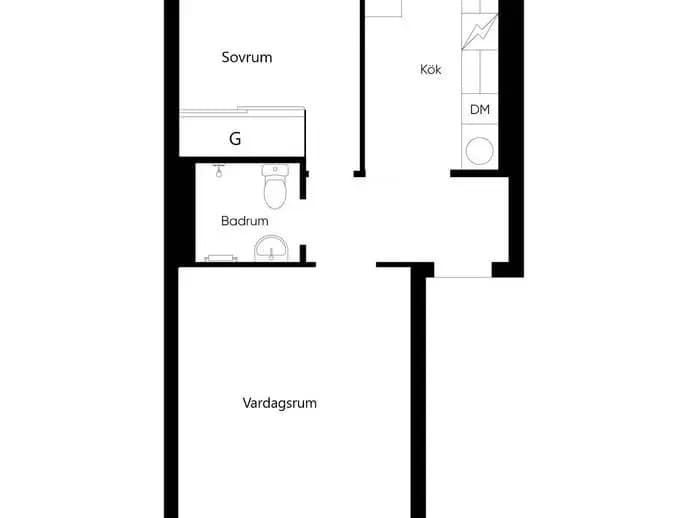 Planritning för Brunnsgatan 51A