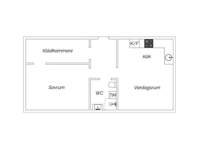 Planritning för Hantverkargatan 6A