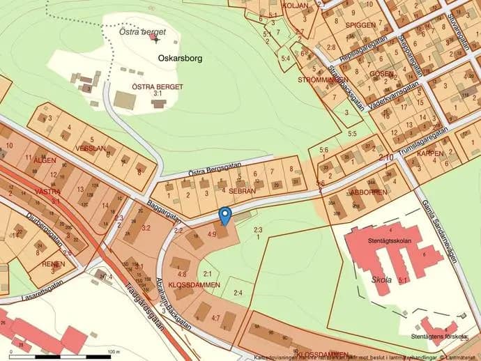 Planritning för Baggargatan 20