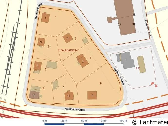 Planritning för Abrahamsvägen 3