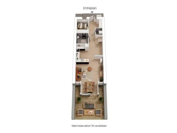 Floor plan for Stenvägen 40E