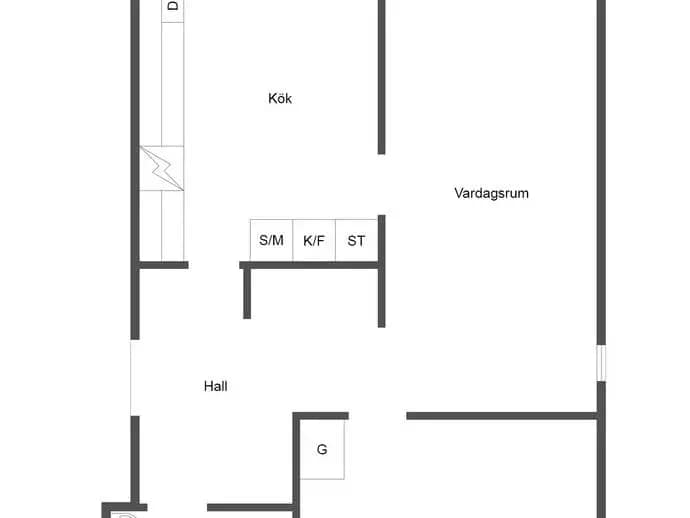 Floor plan for Fatbursgatan 4