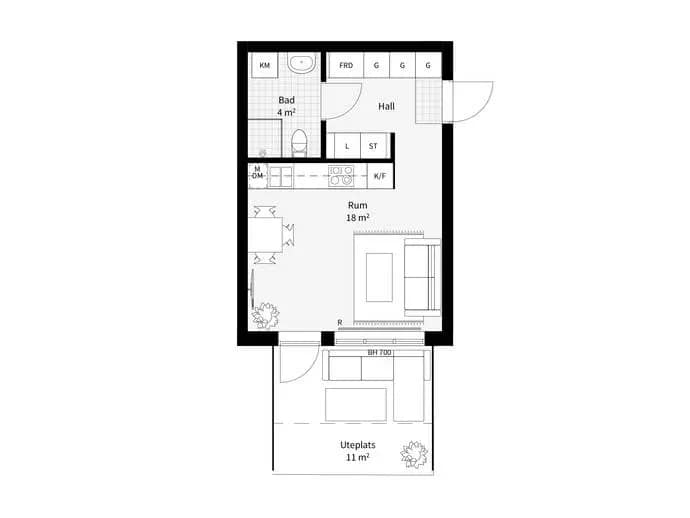 Floor plan for Per Lagerhjelmsgatan