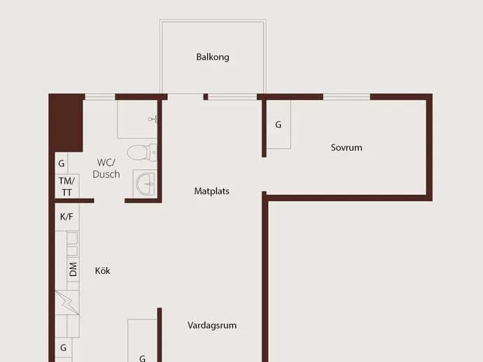 Floor plan for Termikgatan 45C