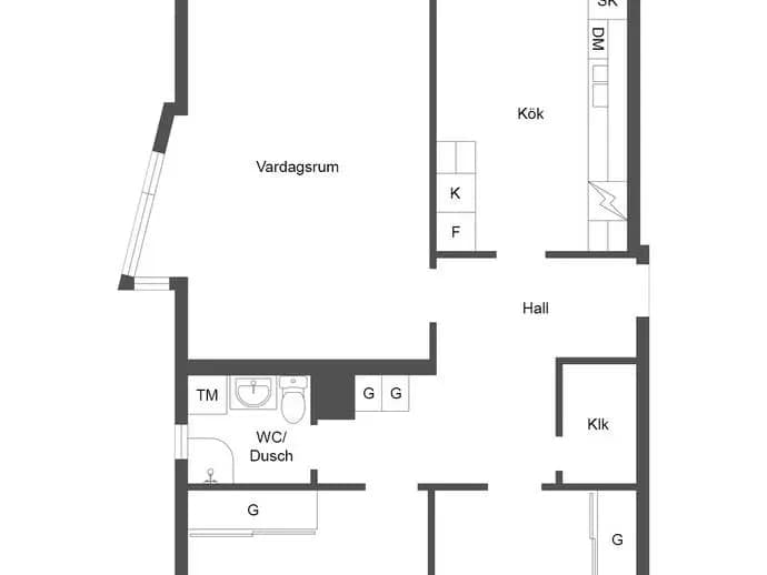 Floor plan for Restalundsvägen 77