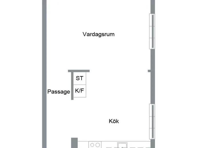 Floor plan for Storgatan 10B
