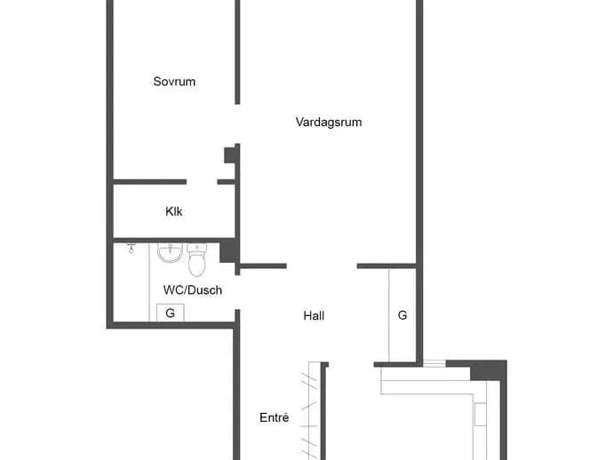 Planritning för Idrottsvägen 12