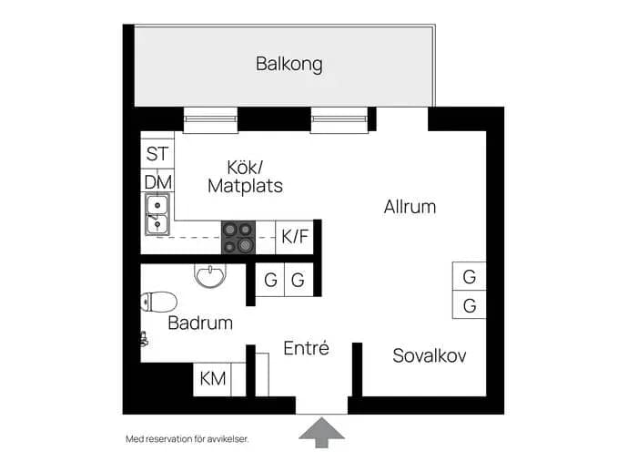 Floor plan for Olofsgatan 11