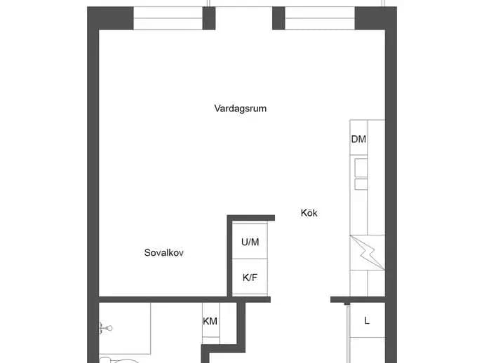 Floor plan for Förmansgatan 16