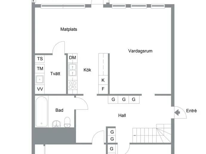 Floor plan for Rökstensvägen 25
