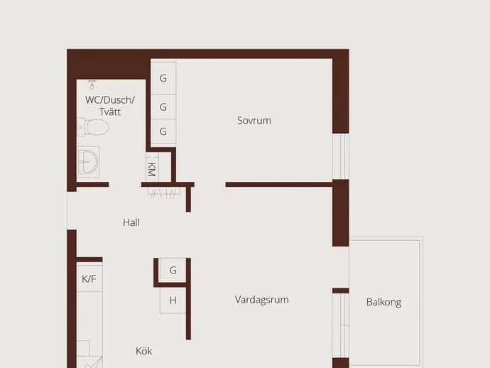 Floor plan for Termikgatan 49C