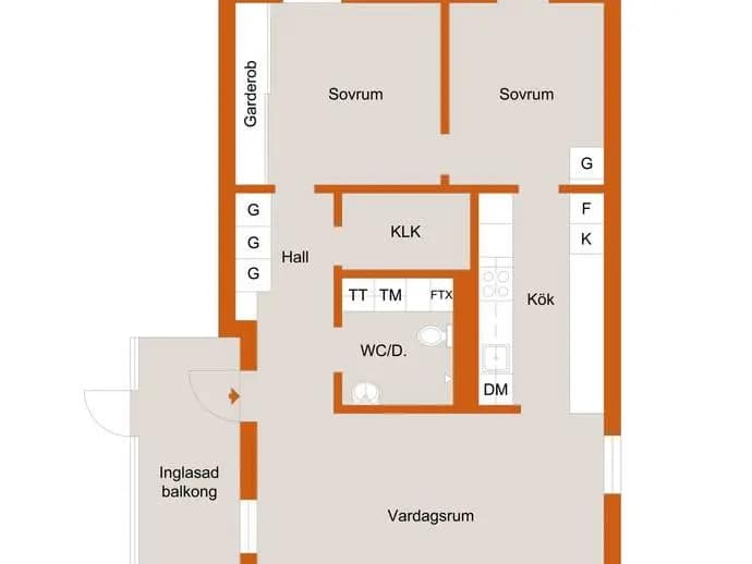 Floor plan for Kornellvägen 22