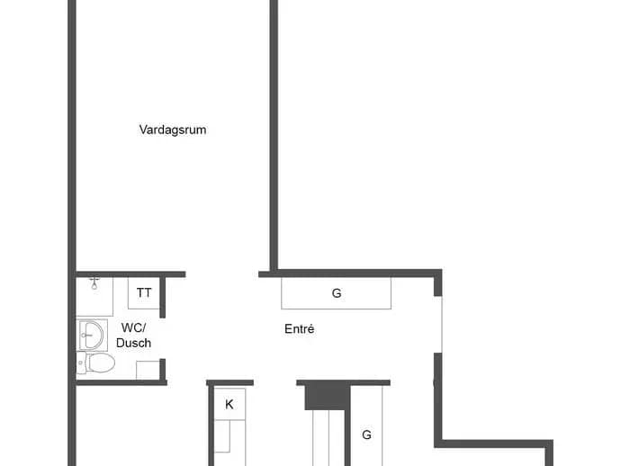 Floor plan for Kyrkvärdsvägen 17