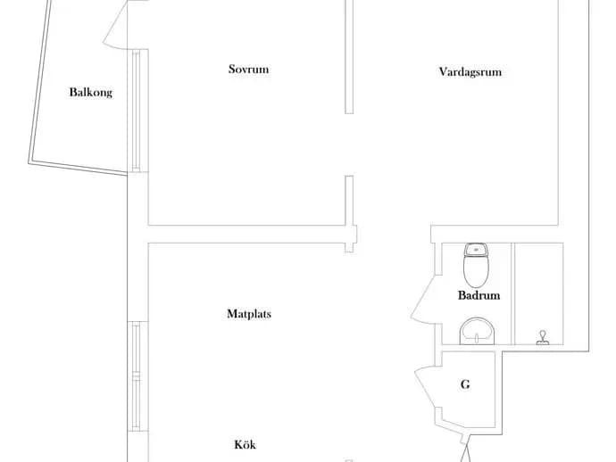 Planritning för Lövstagatan 38