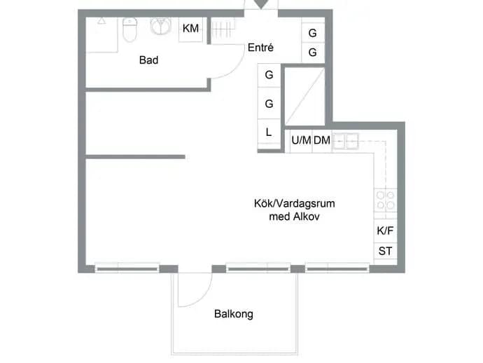 Planritning för Arbetargatan 5B
