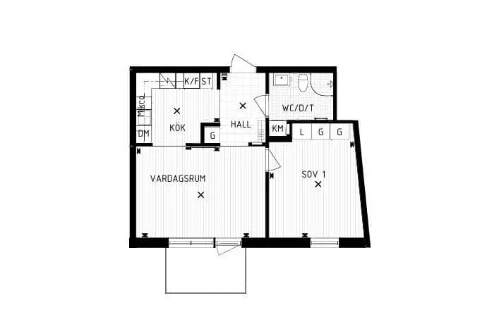 Floor plan for Termikgatan 49C