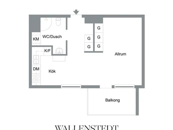 Floor plan for Termikgatan 23A