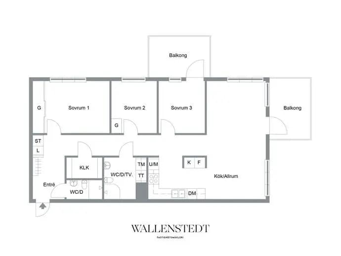 Floor plan for Alna gränd 1