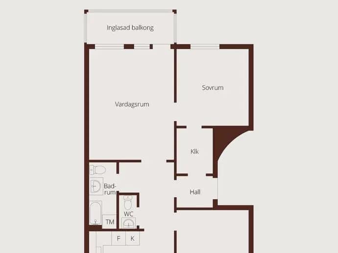 Floor plan for Irisgatan 16
