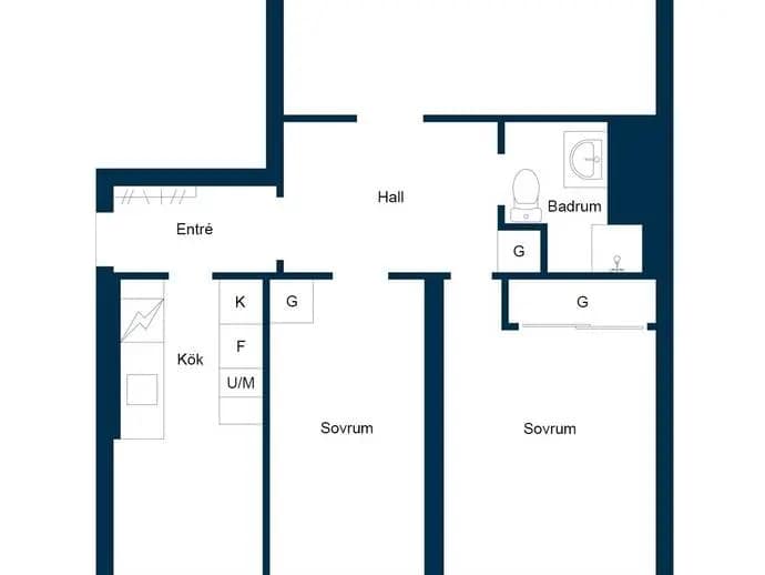 Floor plan for Venavägen 25C