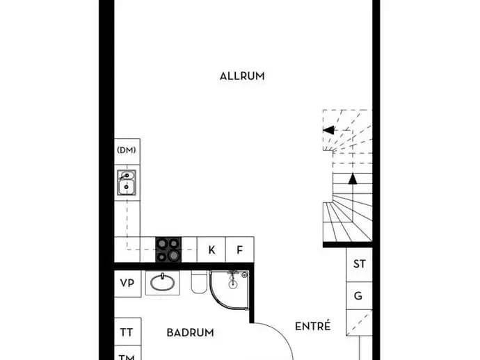 Floor plan for Nästegårdsvägen 52B