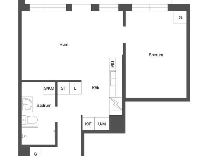 Floor plan for Karlsdalsallén 53