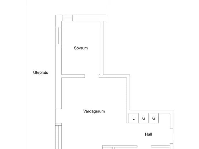 Floor plan for Termikgatan 21B