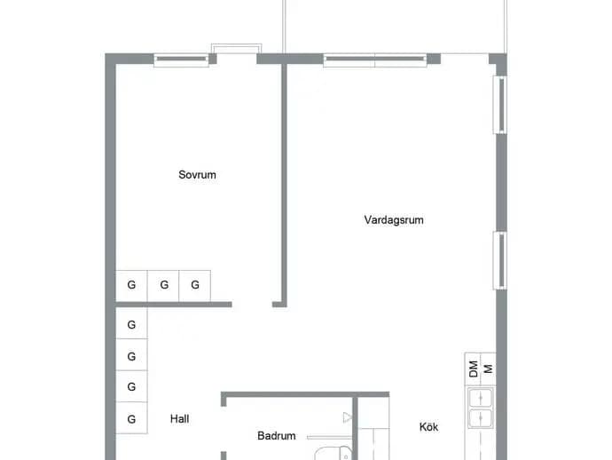 Floor plan for Peppargatan 25