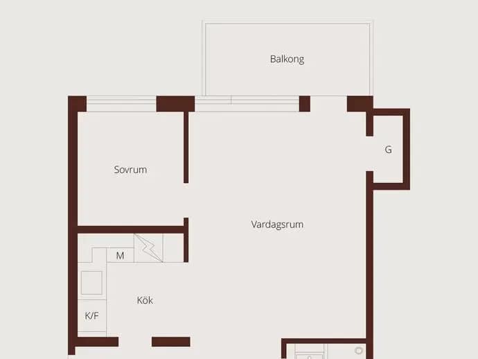 Floor plan for Mäster Larsgatan 10B