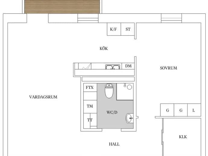 Floor plan for Kornellvägen 28