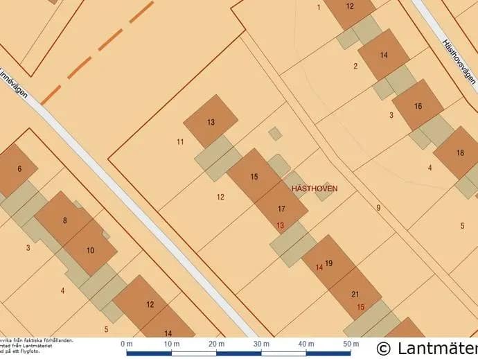 Planritning för Linnévägen 15
