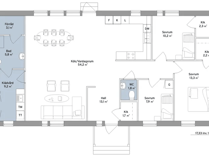 Planritning för Aberga ängsväg 30