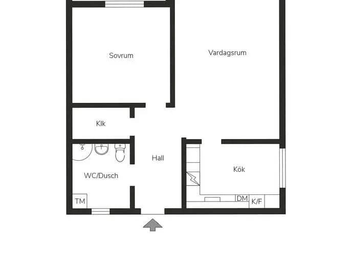 Planritning för Djäknebergsgatan 1A