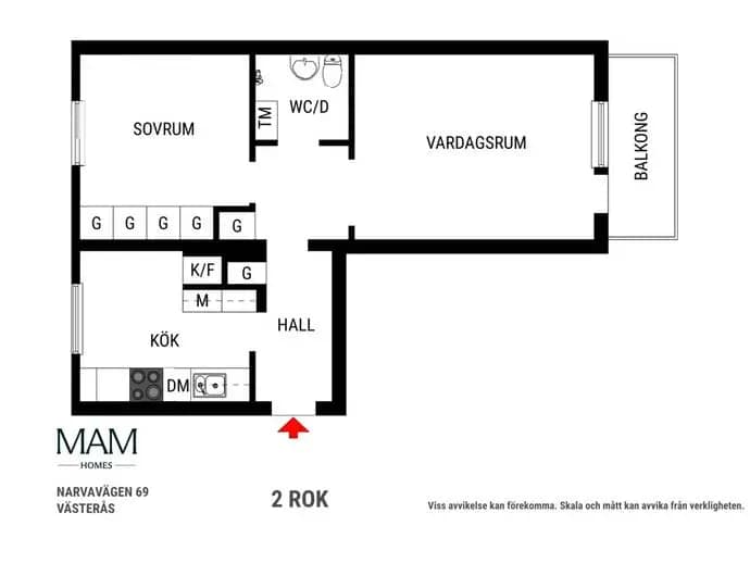 Planritning för Narvavägen 69