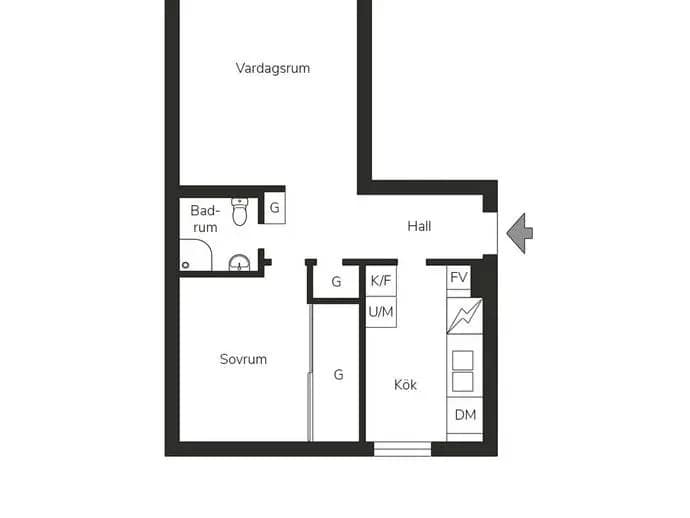 Floor plan for Stohagsvägen 41A