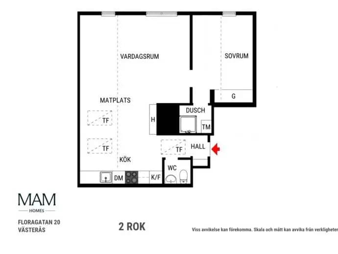 Floor plan for Floragatan 20