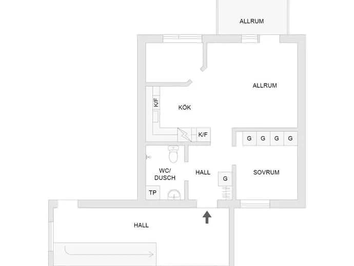 Planritning för Jordgubbsvägen 36A