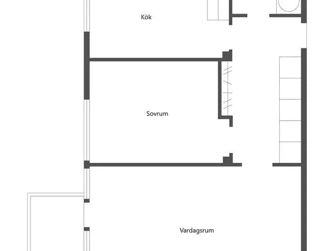 Floor plan for Kapellgatan 24 A