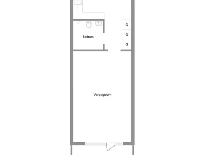 Planritning för Benvägen 17