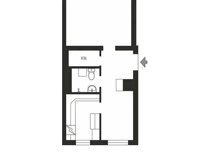 Planritning för Hagagränd 9
