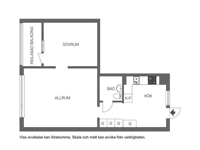 Planritning för Benvägen 44