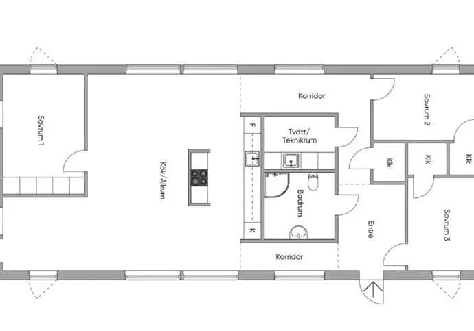 Floor plan for Boviksbadet 272