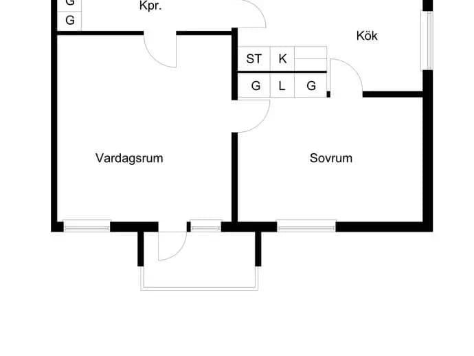 Floor plan for Nydalavägen 14