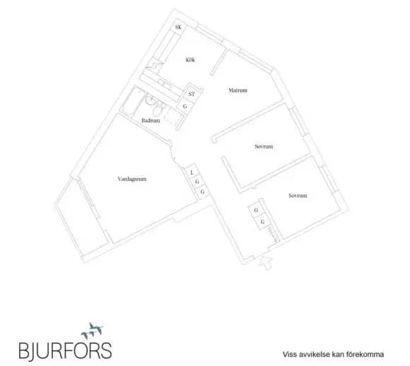 Floor plan for Bogatan 27