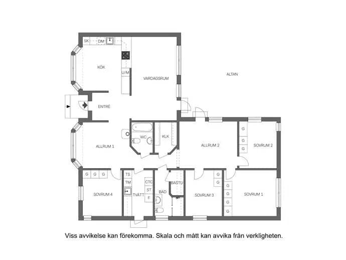 Planritning för Tobaksvägen 16