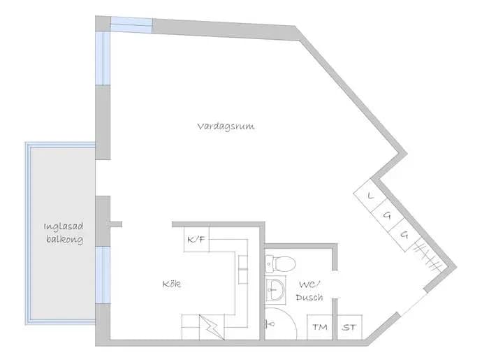 Planritning för Nybrogatan 16