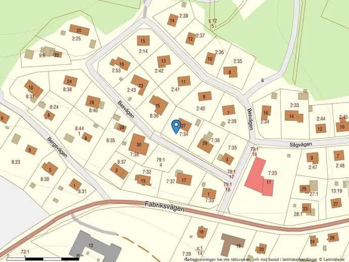 Floor plan for Basvägen 27