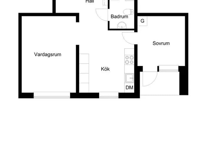 Planritning för Smedsgatan 2
